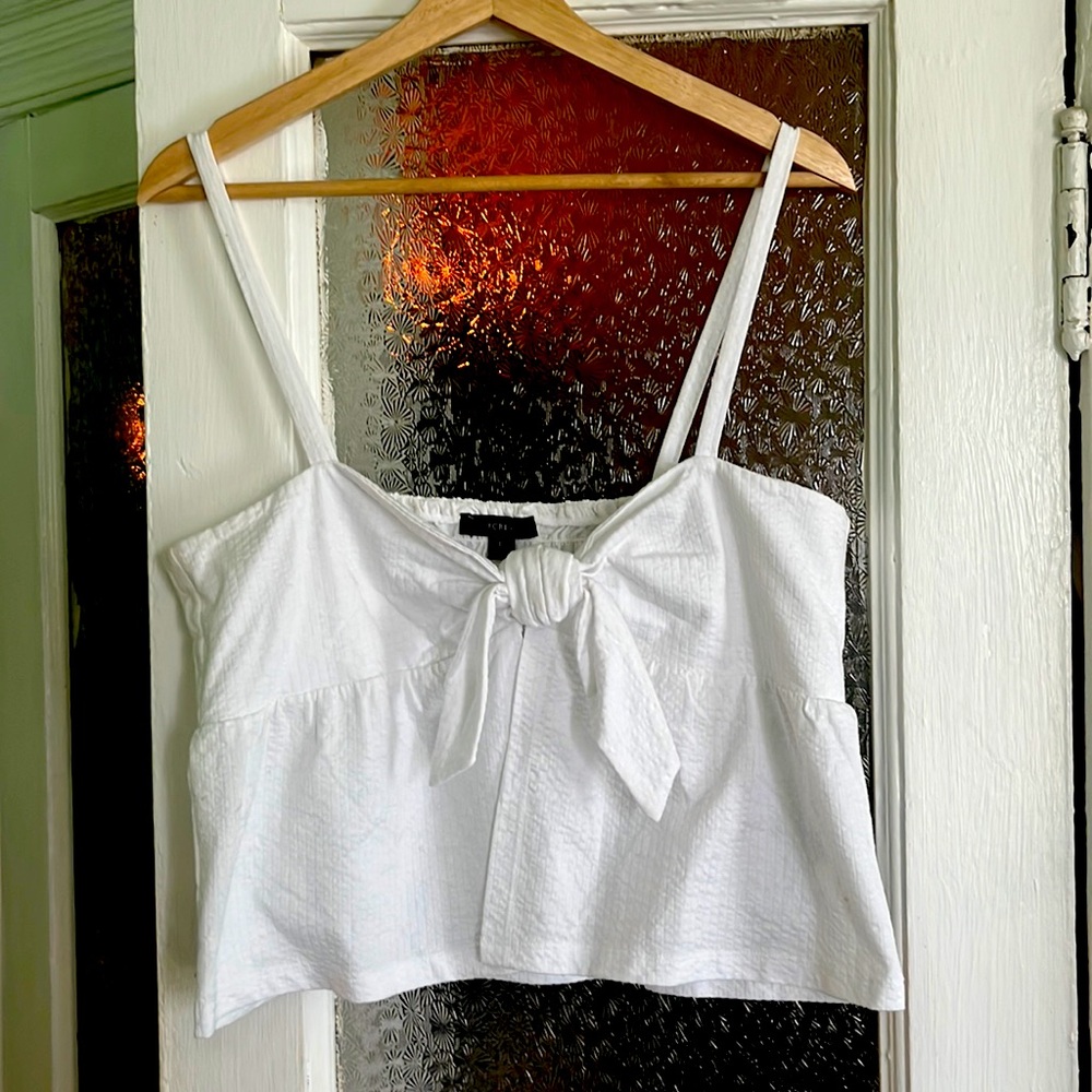 J. Crew Tie-Front Tank Top